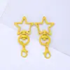 Chaveiro Estrela de Cinco Pontas Pintada Colorida Lagostim Liga de Zinco Acessório DIY Pingente Charme para Bolsa Boneca