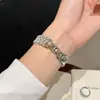 Pulsera de Metal con Zirconia Cobre Hueca Incrustada de Perlas Adecuada para Apple Watch iWatch Décima Generación 11/10Ultrase