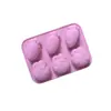 En Stock Molde de Silicona con Forma de Conejo y Zanahoria de 6 Piezas Molde para Hornear Chocolate Molde para Caramelos Blandos Molde para Pastel de Goteo