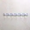 Gancho Giratorio Creativo para Uso en el Hogar, Gancho de Puerta de una Sola Fila, Estante Colgante Multifuncional con 6 Ganchos Giratorios de 360 Grados para Cocina y Baño