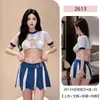 Pinxian Campo Verde Bebé de Fútbol Triángulo Copa Pecho Abierto Camiseta Falda Corta Estampada Conjunto de Uniforme Lencería Sexy 2613
