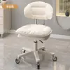 Silla de Bar Moderna Simple Taburete de Recepción Taburete de Belleza Taburete con Ruedas al por Mayor Silla con Respaldo Elevable Silla de Manicura
