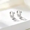 Pendientes de Mariposa de Lujo Ligero Estilo Francés Completamente Incrustados con Diamantes para Mujer, Aguja de Plata 925, Diseño de Nicho, Sensación de Alta Gama, Elegantes Clips para Orejas para Uso Diario