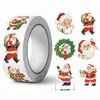 500 pegatinas decorativas de Santa Claus, adecuadas para envolver regalos, sellar sobres, tarjetas, fiestas navideñas y repostería