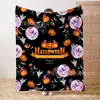 Suministro transfronterizo exclusivo de mantas de la serie de películas de terror de Halloween, mantas suaves de franela, mantas para siestas, mantas de aire acondicionado y mantas de cama