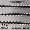 1,2CM Estilo Étnico Três Cores Corda de Renda Trançada de Algodão Alça para Roupas Bagagem Chapéu Acessórios de Vestuário