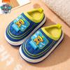 Zapatillas de algodón para niños del equipo Wang Wang, zapatillas de casa con forro polar y dibujos animados para niños, zapatillas de lana antideslizantes para niñas, zapatos cálidos de algodón para bebés