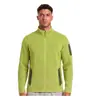 Ropa exterior casual de otoño e invierno para hombre con cuello alto de forro polar, tejido de calibre grueso, cepillado, proceso sin costuras, estilo cremallera, resistente al desgaste, cómoda, manga larga, exterior