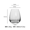 Copo Criativo de Vidro Borossilicato, Copo de Vidro Transparente em Formato de Ovo, Alto Valor Estético, Copo Grande de Vidro para Mousse, Copo para Coquetel Mojito