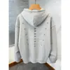 Sudadera con capucha retro de estilo americano para primavera, de alta resistencia, diseño Cleanfit con bordado de cuentas, para hombre y mujer, hoodie holgado casual