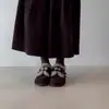 Versión de Piel Suave~Nuevos Zapatos Cálidos de Piel Suave Estilo Retro con Punta Redonda y Forro de Felpa para Otoño e Invierno, con Suelas Gruesas y Aumento de Altura Oculto para Mujer