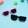Versión Nueva 2024 de Gafas de Sol Cuadradas Asimétricas Anti-UV de Moda Elegantes Coloridas para Niños