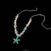 ¡Te veo en la playa!~ Collar de Cuentas Dopamina para Niñas, Cadena para Clavícula de Diseño Único, Accesorio Estilo Vacaciones de Verano
