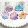 Accesorios de Serie Oceánica Creativa de Acrílico Grande Delfín Estrella de Mar Broche Pin para el Cabello DIY Pegatina para Refrigerador