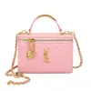 Bolsa de mão estilo Chanel 2026 novo modelo padrão diamante corrente de bolinhas douradas bolsa para mulheres versátil transversal mini bolsa de maquiagem