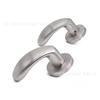 Producción de fábrica acero inoxidable 304 imitación fundición manija de puerta hueca estampado soldadura manija de puerta manija de puerta dividida