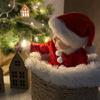 Gorro de Navidad de Venta Caliente con Felpa Corta y Gorro de Navidad de Felpa Grande, Decoraciones Navideñas Ordinarias