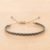 Pulsera de Estilo Bohemio con Patrón de Corte Español para Mujer, Joyería Hecha a Mano con Cintas Tejidas de Estilo Étnico Nepalí