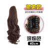 Peruca Rabo de Cavalo Trança Feminina Cabelo Natural Clipe Ondas Grandes Rabo de Cavalo Alto Leve Fofo Fita Rabo de Cavalo