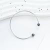 Pulsera Creativa DIY Hecha a Mano con Cuentas Pulsera Abierta Biselada en Forma de C Pulsera de Cuentas para Pareja Outlet de Fábrica de Pulseras