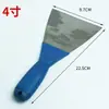 Espátula de Plástico Azul 2 pulgadas Raspador de Limpieza Espátula de Acero Inoxidable Paleta Espátula Venta al por Mayor