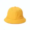 Chapéu de Pescador Infantil, Chapéu Bucket para Aluno do Ensino Fundamental, Pequeno Chapéu Amarelo com Logo Estampado para Turma de Creche/Jardim de Infância, Chapéu de Sol para Passeio de Primavera