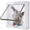 Porta de Acesso para Animais de Estimação para Gatos e Cachorros Entrarem e Saírem Livremente, Adequada para Portas de Vidro, Portas de Madeira e Portas de Ferro