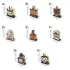 Popular portapañuelos de madera de dibujos animados para Halloween, diseño lindo de fantasma y calabaza, decoración de ambiente de mesa para restaurante