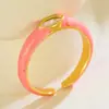 Anillo Esmalte Goteo de Aceite Anillo Elegante Nicho Gama Alta Ojo del Diablo Transfronterizo Moda Personalidad Accesorios de Nicho para Mujeres