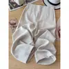 Calças Casuais de Algodão e Linho para Mulheres, Estilo Fino de Verão, Tamanho Grande, Cintura Alta, Caimento Solto, Emagrecedor, Calças Cropped Balloon