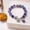 Pulsera de Mariposa de Cristal Ojo de Gato Douyin para Mujer Diseño Nicho Ins Pulsera Luz de Luna Gris Pulsera DIY Regalo para Estudiante