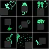 Pegatinas Luminosas para Interruptores Dibujos Animados Creativos Pegatinas de Pared Luminosas Hada Estrella Gato Hogar Habitación Infantil Pegatinas Decorativas Autoadhesivas