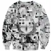 Artículo popular de comercio exterior: Sudadera con capucha impresa en 3D de Manga Blanco y Negro Japonés, Sudadera de Moda para Hombres y Mujeres, Merchandising de Anime