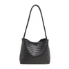 Estilo Coreano Textura Retro Casual Bolso Tote Tejido Cesta de Picnic para Mujer 2026 Nuevo Versátil para el Trabajo Hombro Único Debajo del Brazo