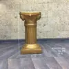 Casamento Coluna Romana Dourada Vaso de Flores Prateleira Guia de Estrada Listrado Europeu Troféu Fibra de Vidro Adereços de Casamento
