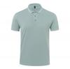 Nueva colección primavera-verano 2024 para hombre, polo de hilo de algodón, barras paralelas, camiseta de manga corta para hombre, camiseta para hombre y mujer, mismo estilo, imprimible, bordada