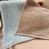 Tamaño grande, envío gratis, alfombrilla de chenilla de color liso para el suelo, alfombrilla absorbente para el baño, alfombrilla para los pies del hogar, alfombrilla para la puerta de la cocina y el dormitorio