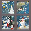 Pegatinas de Navidad, Bastones de Caramelo, Pegatinas de Cristal de Muñeco de Nieve, Decoración de Escena para Ventana de Centro Comercial, Papá Noel, Copos de Nieve, Pegatinas Estáticas