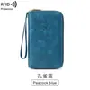 Nuevo Porta Pasaporte RFID Transfronterizo Almacenamiento de Boletos Bolsa para Documentos Billetera Larga con Cremallera Bolsa de Viaje Multifuncional para Pasaporte