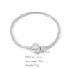 Pulseira Minimalista de Liga Metálica Estilo Corda Pan, Disponível para Vendas Transfronteiriças, Pulseira Geométrica Versátil no Atacado