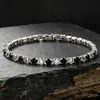 Pulsera con cierre de zircón rojo y blanco, joyería de diamantes de una sola fila de nicho, superventas transfronterizo de Amazon, pulsera de moda para el día a día.