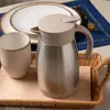Garrafa Térmica de Parede Dupla Cores Doces 800ml Bege Aço Inoxidável - Lyor