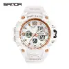 Sanda, nuevo reloj electrónico de moda coreana, multifuncional, luminoso, resistente al agua, para exteriores, para adolescentes, hombres y mujeres.