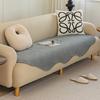 Almofada de sofá especial irregular chenille Four Seasons universal antiderrapante resistente a manchas linha reta sofá capa pano luxo leve Alto sentido