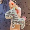 Lindo Llavero de Muñeca Pony de Diamante Dibujo Animado Creativo Llavero de Coche Colgante de Bolso de Moda Regalo Venta al por Mayor