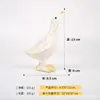 Nuevas Figuras de Animales de la Familia Pato y Oso de Cabeza Inclinada de Venta Caliente Transfronteriza Decoraciones de Resina para Entrada del Hogar, Sala de Estar y Jardín