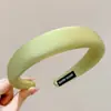 Diadema de corona alta estilo coreano, diadema de borde ancho, diadema para lavarse la cara con dientes, accesorio para el cabello de tela a cuadros de alta gama