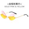 Gafas de Sol de Libélula Nuevas 2022 Personalidad Europea y Americana Gafas de Sol Steampunk Sin Marco Alas Degradadas Gafas de Fiesta