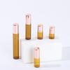 Frasco roll-on marrón de 3 ml con veta plateada Frasco roll-on oro rosa de 5 ml Frasco roll-on para perfume de 1 ml 2 ml