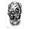 Nuevas pegatinas de tatuaje impermeables con diseño de flor, cabeza de lobo, tigre, león y calavera, pegatinas temporales, gran oferta europea y americana.